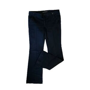 Balenciaga (Authentic) Dark Blue Mid-Rise Bootcut Dress Pants, Size EU 38/US 8